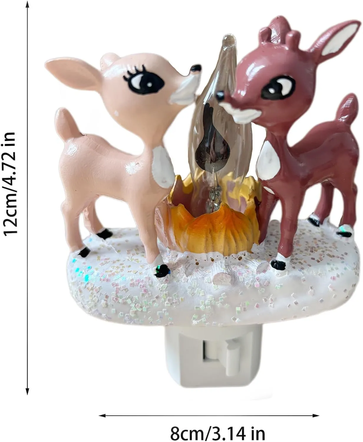 Cozy Reindeer Campfire Nightlight