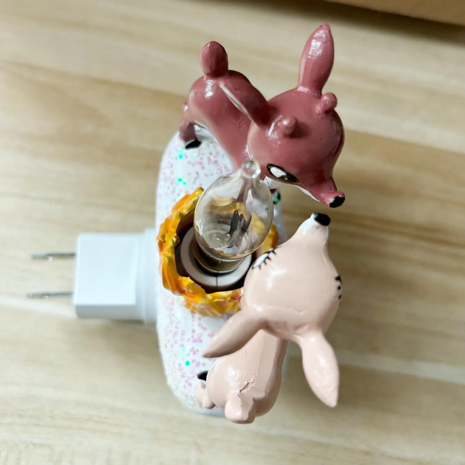 Cozy Reindeer Campfire Nightlight
