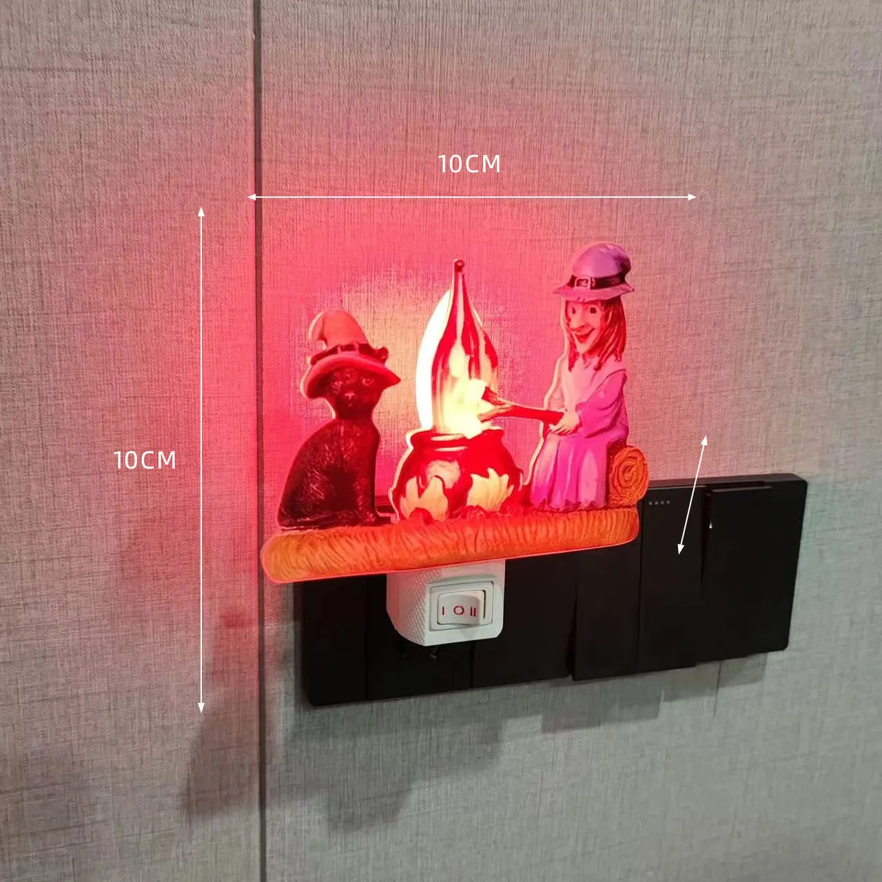 Cozy Reindeer Campfire Nightlight