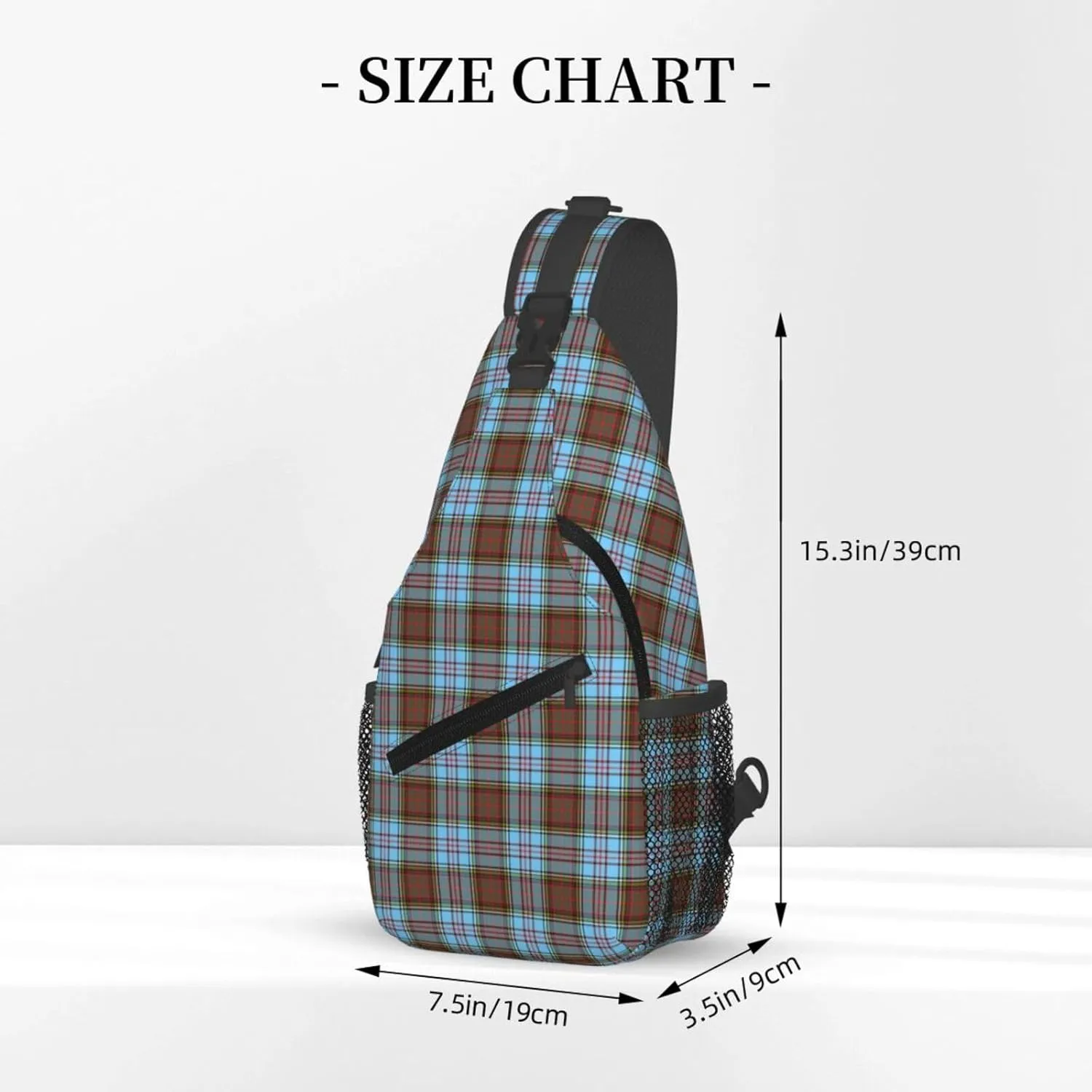 Crossbody Sling Backpack Clan Anderson Ancient Tartan Shoulder Chest Bag Daypack for Traveling Sport