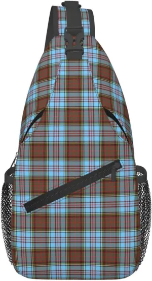 Crossbody Sling Backpack Clan Anderson Ancient Tartan Shoulder Chest Bag Daypack for Traveling Sport