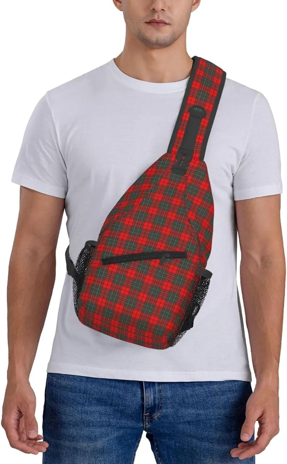 Crossbody Sling Backpack Clan Cumming Modern Tartan Shoulder Chest Bag Daypack for Traveling Sport