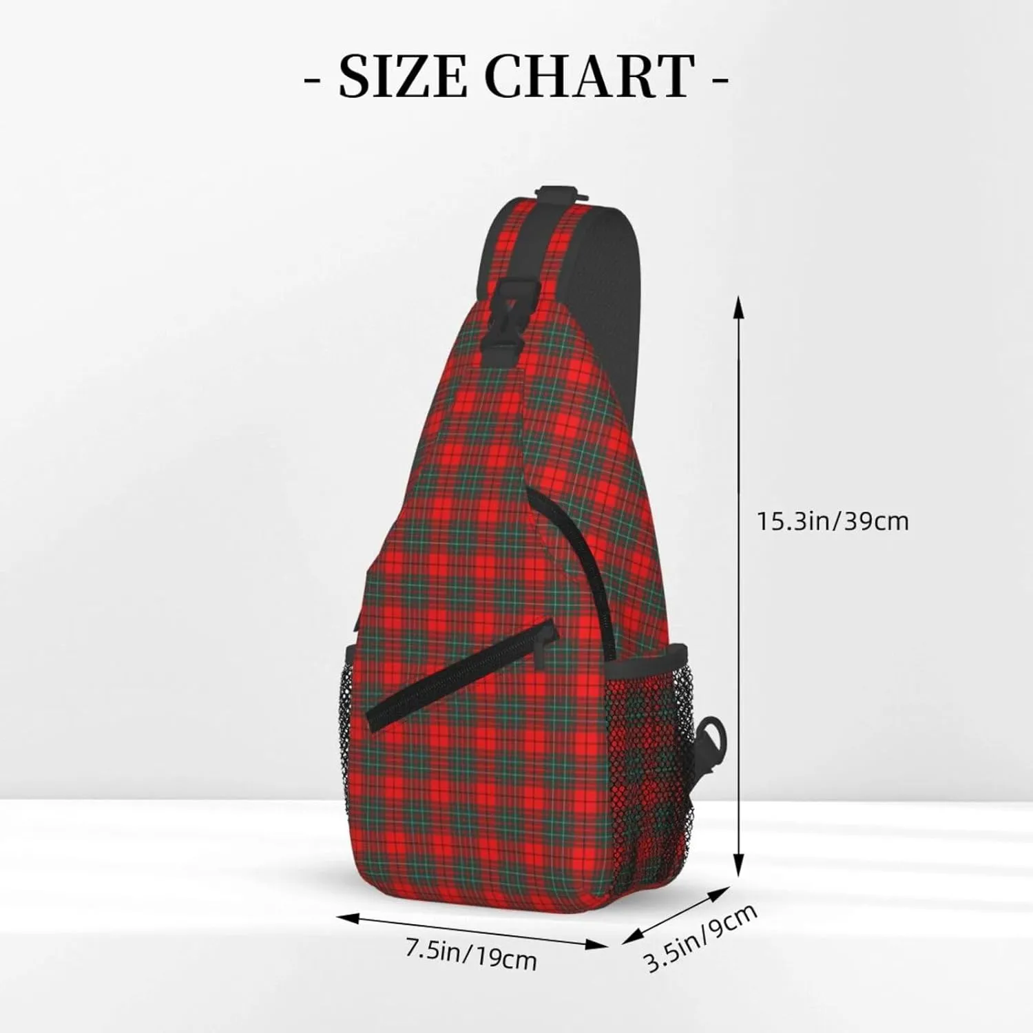 Crossbody Sling Backpack Clan Cumming Modern Tartan Shoulder Chest Bag Daypack for Traveling Sport