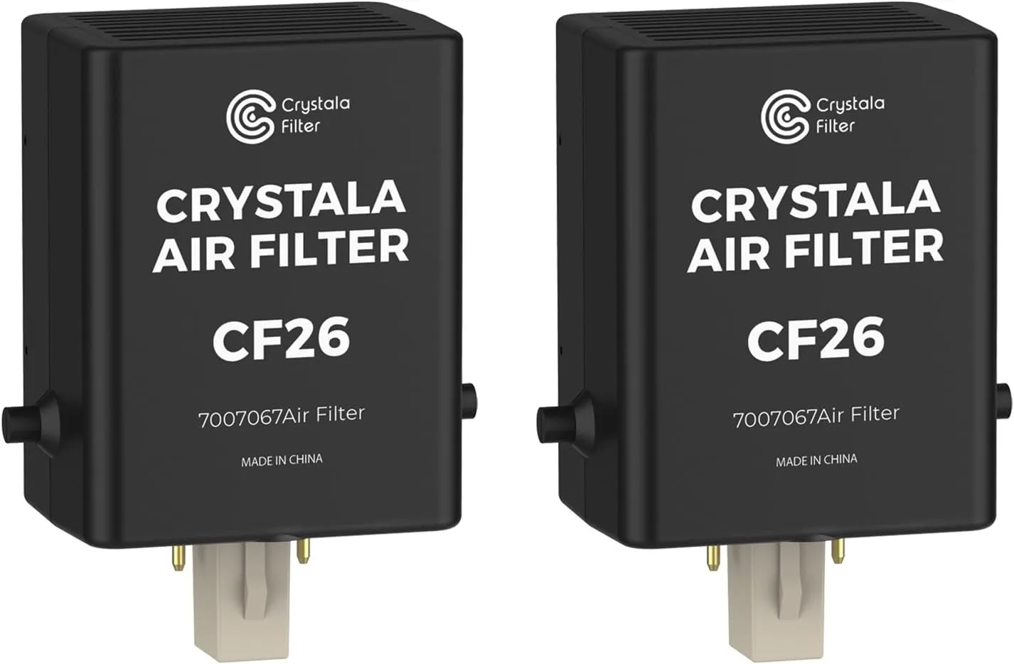 Crystala Filters Replacement For Sub-Zero Refrigerator Air Purification Cartridge 7042798, 7007076, 7007067 Air Filter (Pack of 2)