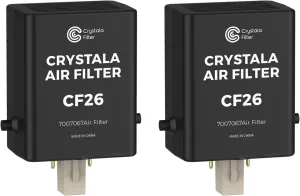 Crystala Filters Replacement For Sub-Zero Refrigerator Air Purification Cartridge 7042798, 7007076, 7007067 Air Filter (Pack of 2)