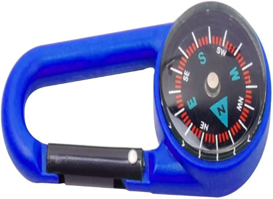 CSCDD Camping Mountaineering Compass Multifunctional Quick Hook Buckle Compass Kit