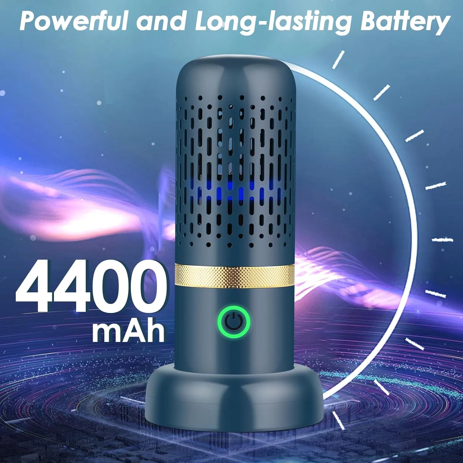 Cudinham Fruit and Vegetable Purifier Cleaner Washing Machine Upgraded Capsule Shape Disinfection OH-ion Purification Technology for Cleaning Grains Rice Meat Seafood, Blue Ocean
