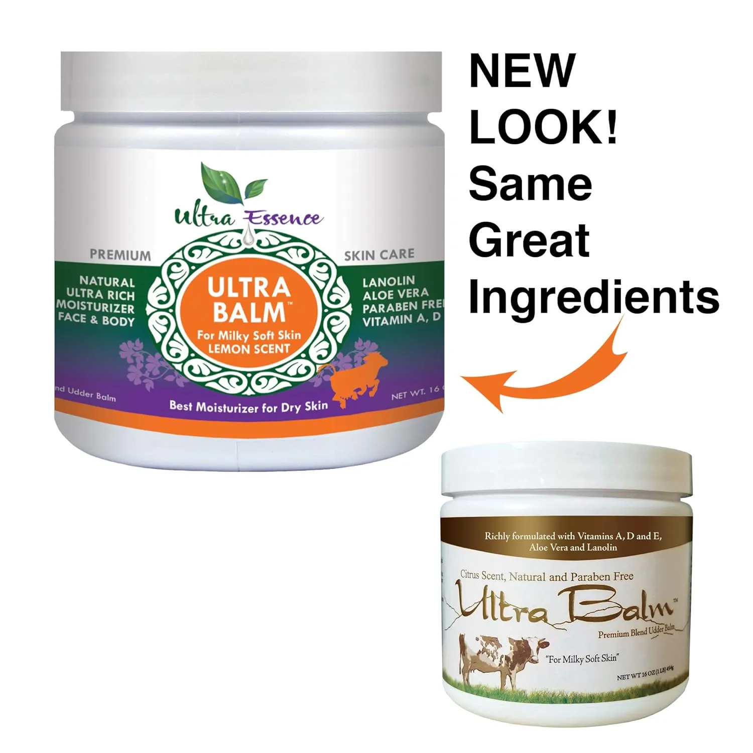 Daily Moisturizer 16 oz For Dry Itchy Skin, Psoriasis and Eczema, Contains Lanolin, Vitamins A, D & E, Aloe Vera, To Moisturize Face, Body, Dry Hands & Cracked Heels (Lemon)