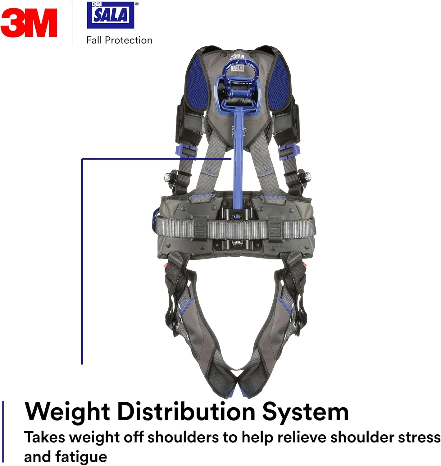 DBI-SALA 3M Comfort Construction Weight Distribution Climbing/Positioning Safety Harness