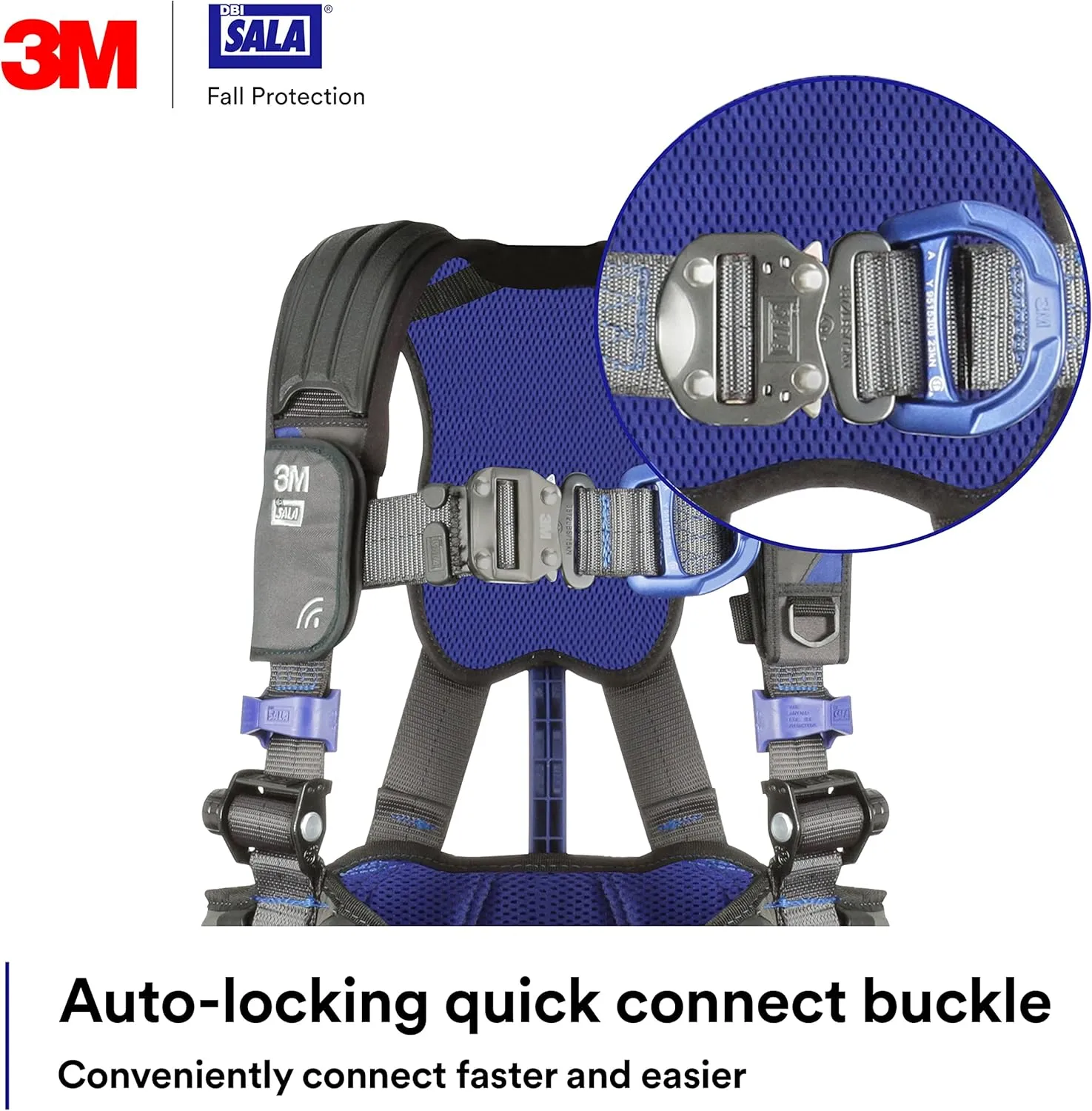 DBI-SALA 3M Comfort Construction Weight Distribution Climbing/Positioning Safety Harness