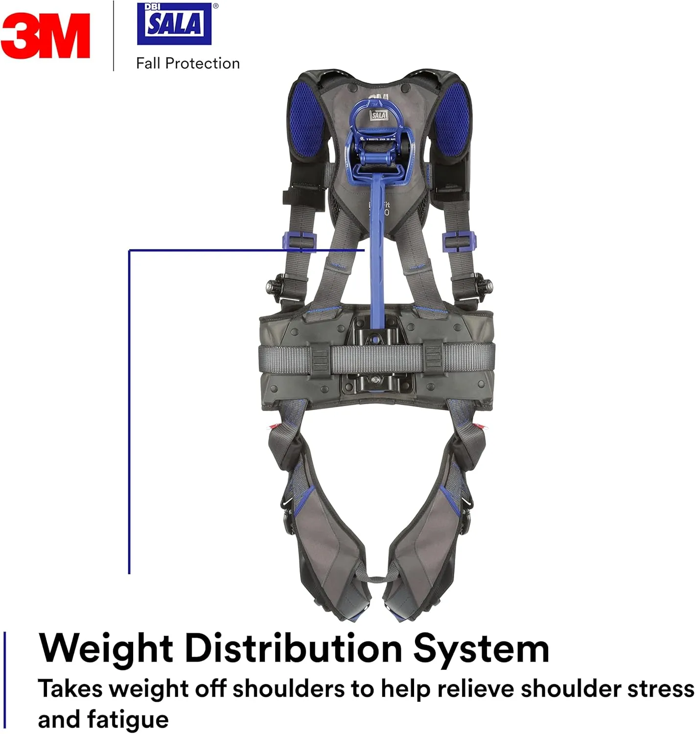 DBI-SALA 3M Comfort Construction Weight Distribution Positioning Safety Harness
