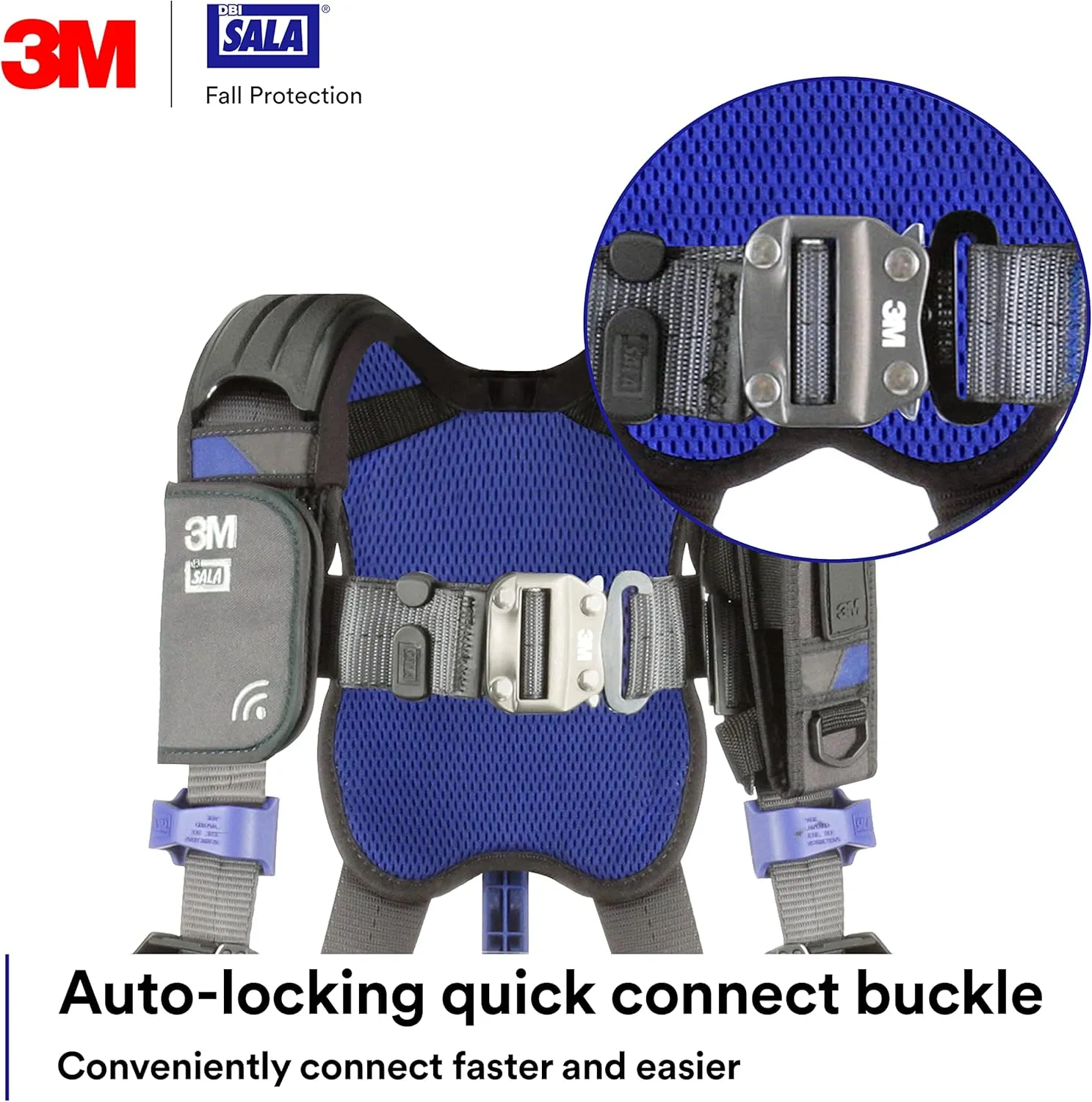 DBI-SALA 3M Comfort Construction Weight Distribution Positioning Safety Harness