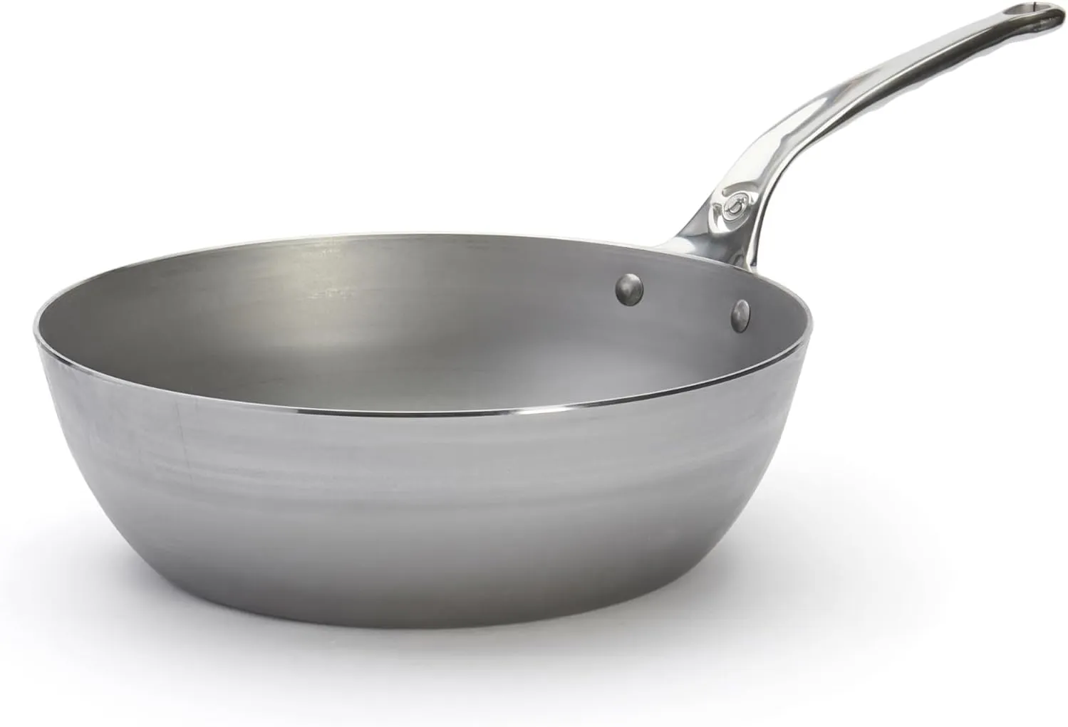 De Buyer MINERAL B Pro Carbon Steel Country Fry Pan - 11” Diameter, 8.3” Cooking Surface - Ideal for Sauteing, Simmering, Deep Frying, Stir Frying - PFAS, PFOA, PFOS Free - Made in France