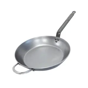 DE BUYER Mineral B Steel Frypan with Handle, 12.5"/32cm