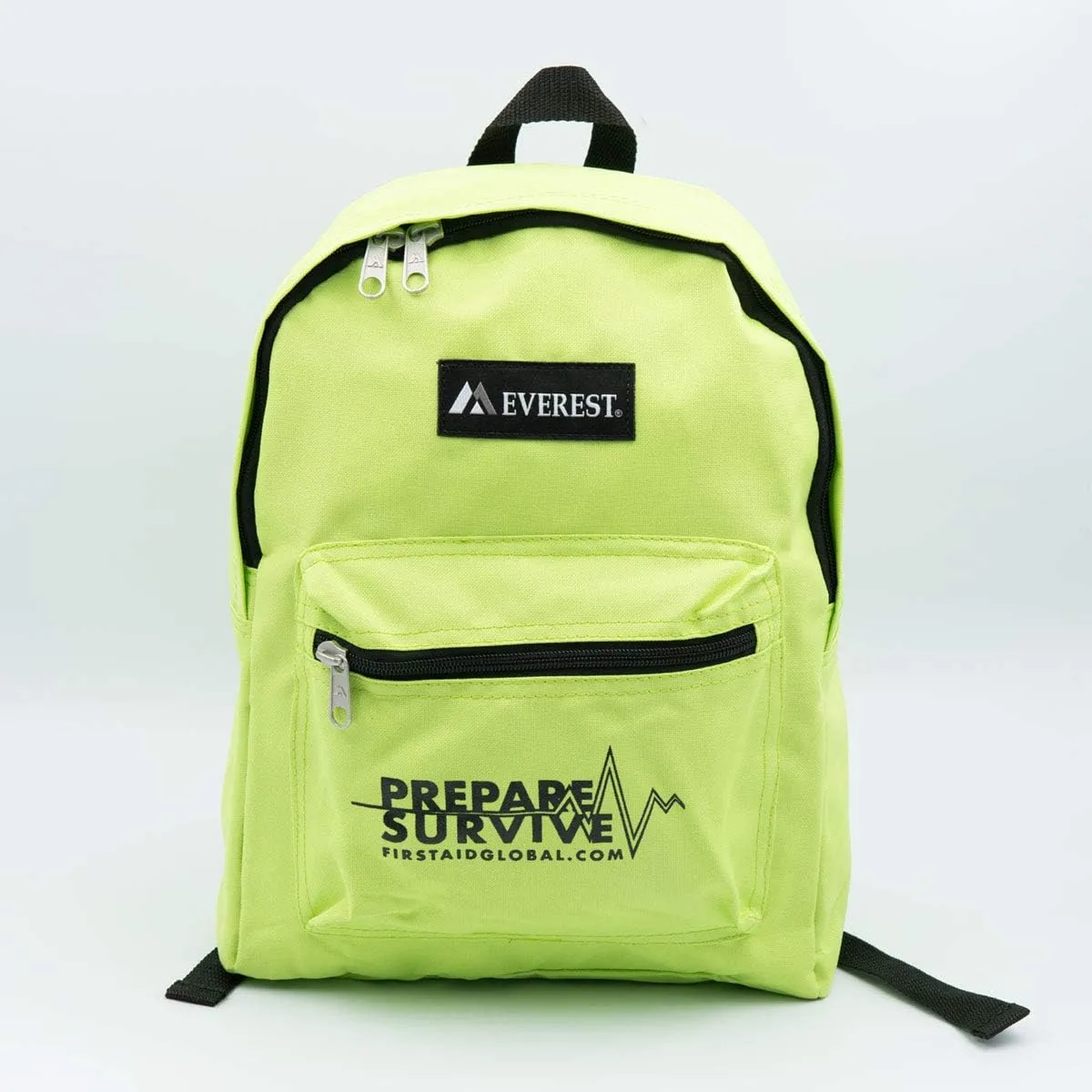 Deluxe-Filled Emergency Preparedness Backpack for 2 Persons by PrepareSurvive (Lime)