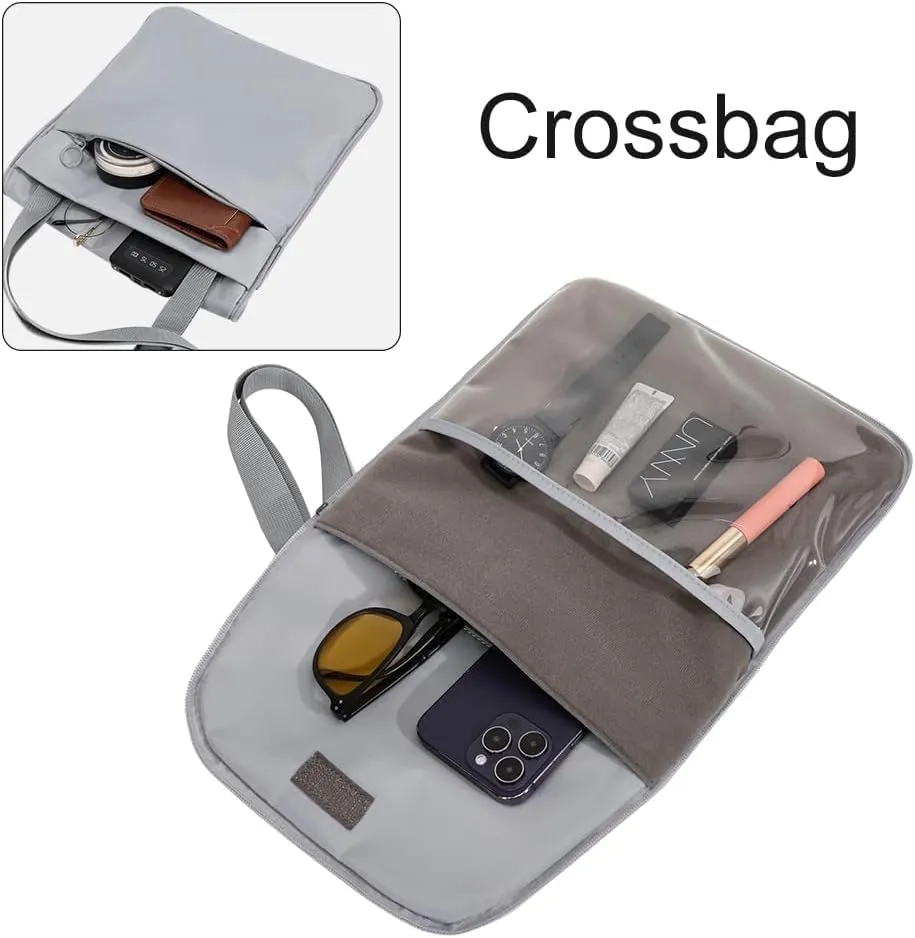 detachable Ita Bag transparent laptop backapck with insert Pin Display Anime Cosplay(GREY, Large)