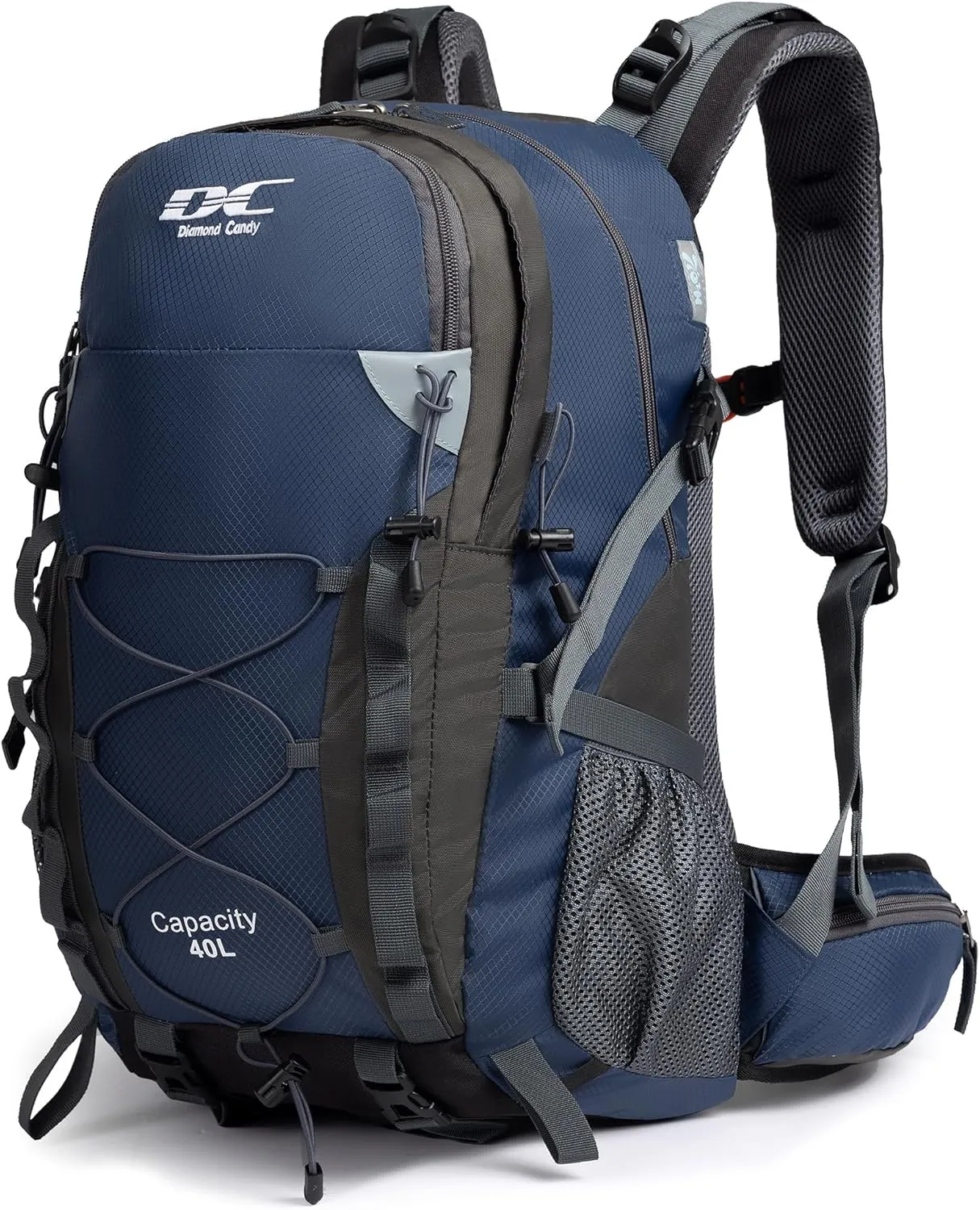 Diamond Candy Waterproof Hiking Backpack for Men and Women, Lightweight Day Pack for Travel Camping