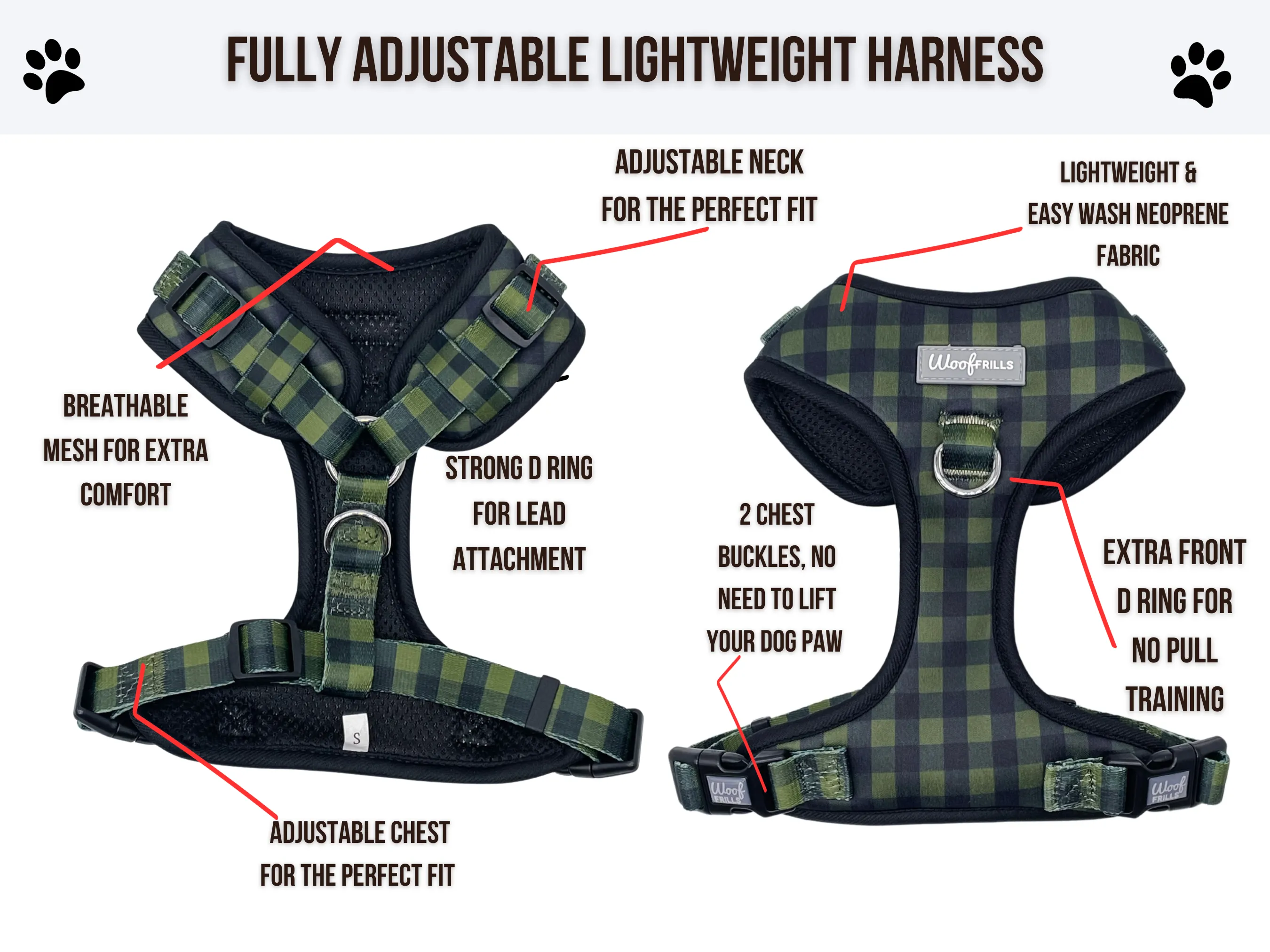 Dog Harness | Pupster Plaid