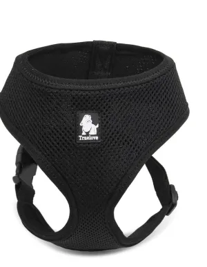 Dog Harness with Steel D Ring - Black, XS