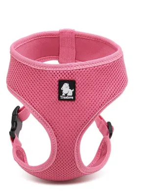 Dog Harness with Steel D Ring - Pink, L