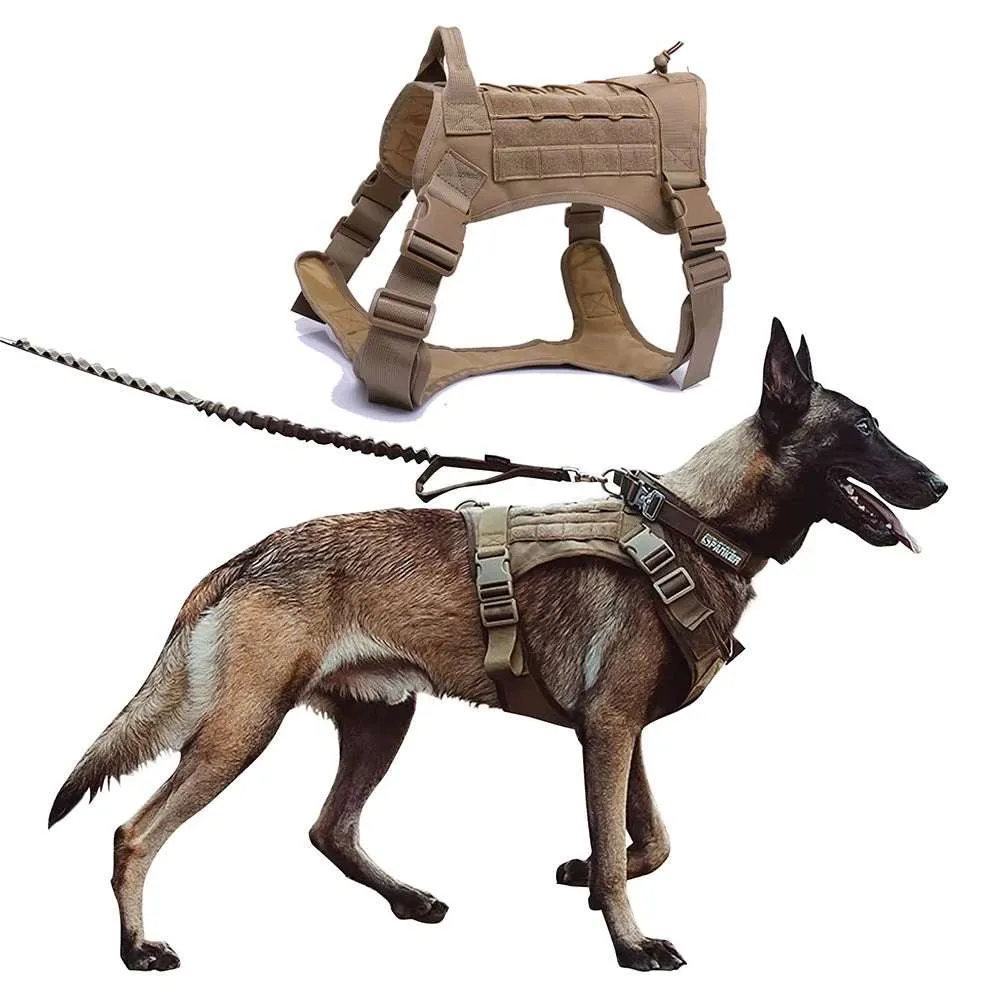 Dog Tactical Harnes Leash Collar
