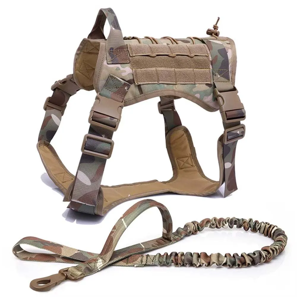 Dog Tactical Harnes Leash Collar
