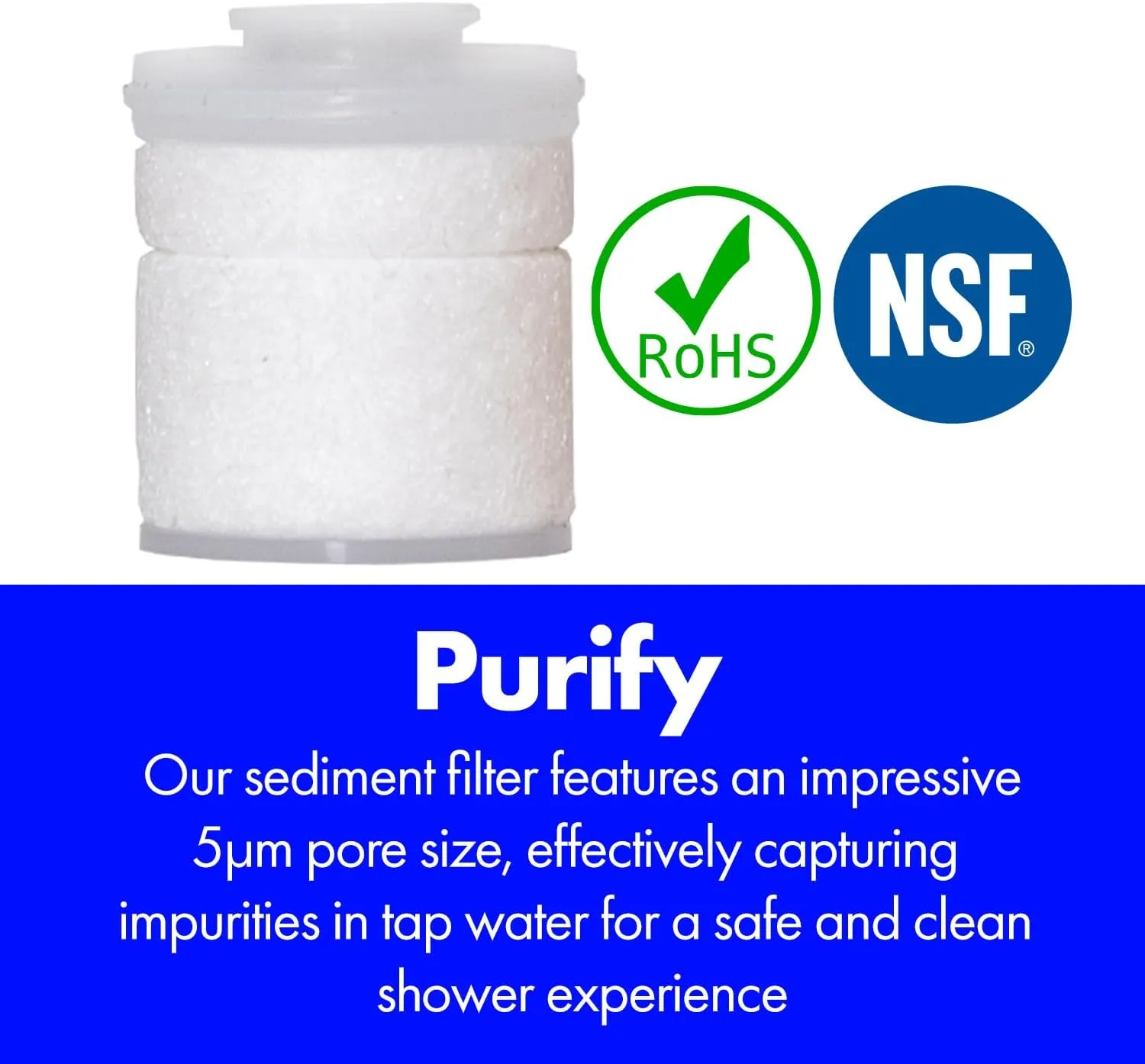 Dr. Piel Shower Filter for travel Replacement Filter (10EA) - Removes Impurities, Compatible with both Dr. Piel Shower Filter and Superior Filter.