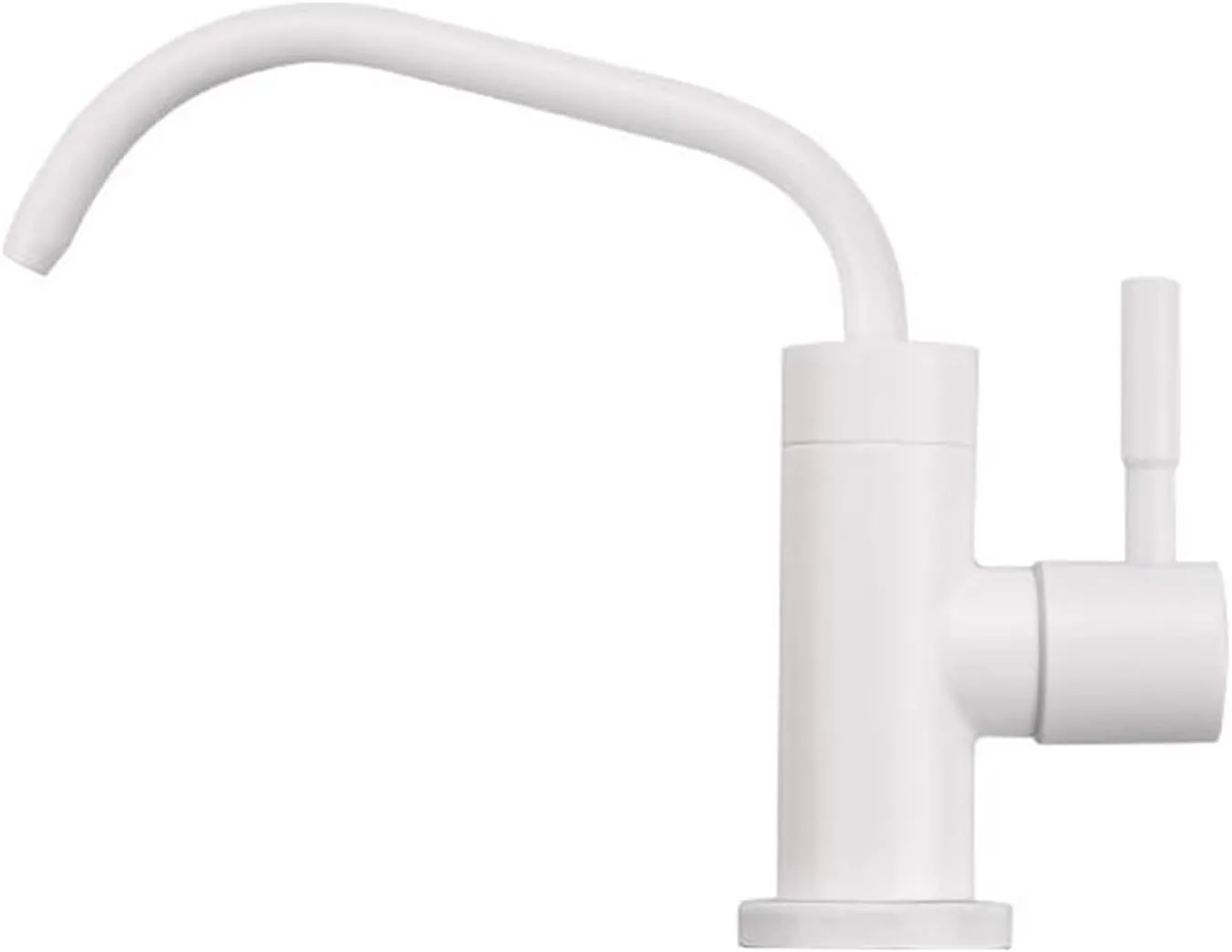 Drinking Water Purifier Faucet Stainless Steel Cold Water Only Single Hole Kitchen Water Filter Faucet-White