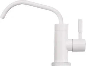 Drinking Water Purifier Faucet Stainless Steel Cold Water Only Single Hole Kitchen Water Filter Faucet-White