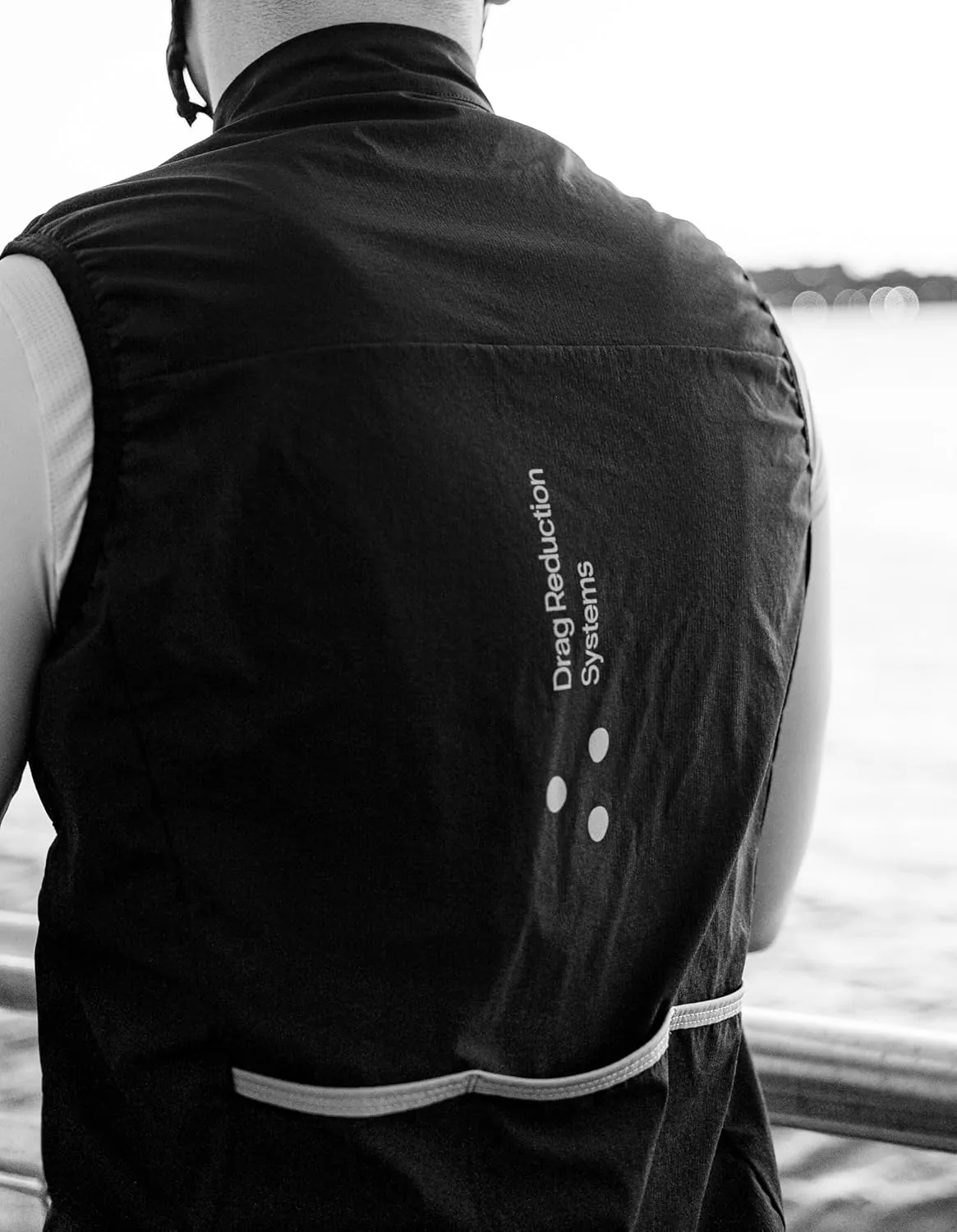 DRS | Spring Cycling Vest (Back Pockets) - New York Brand, Reflective Windbreaker Gilet, Water-Resistant Vest for Biking