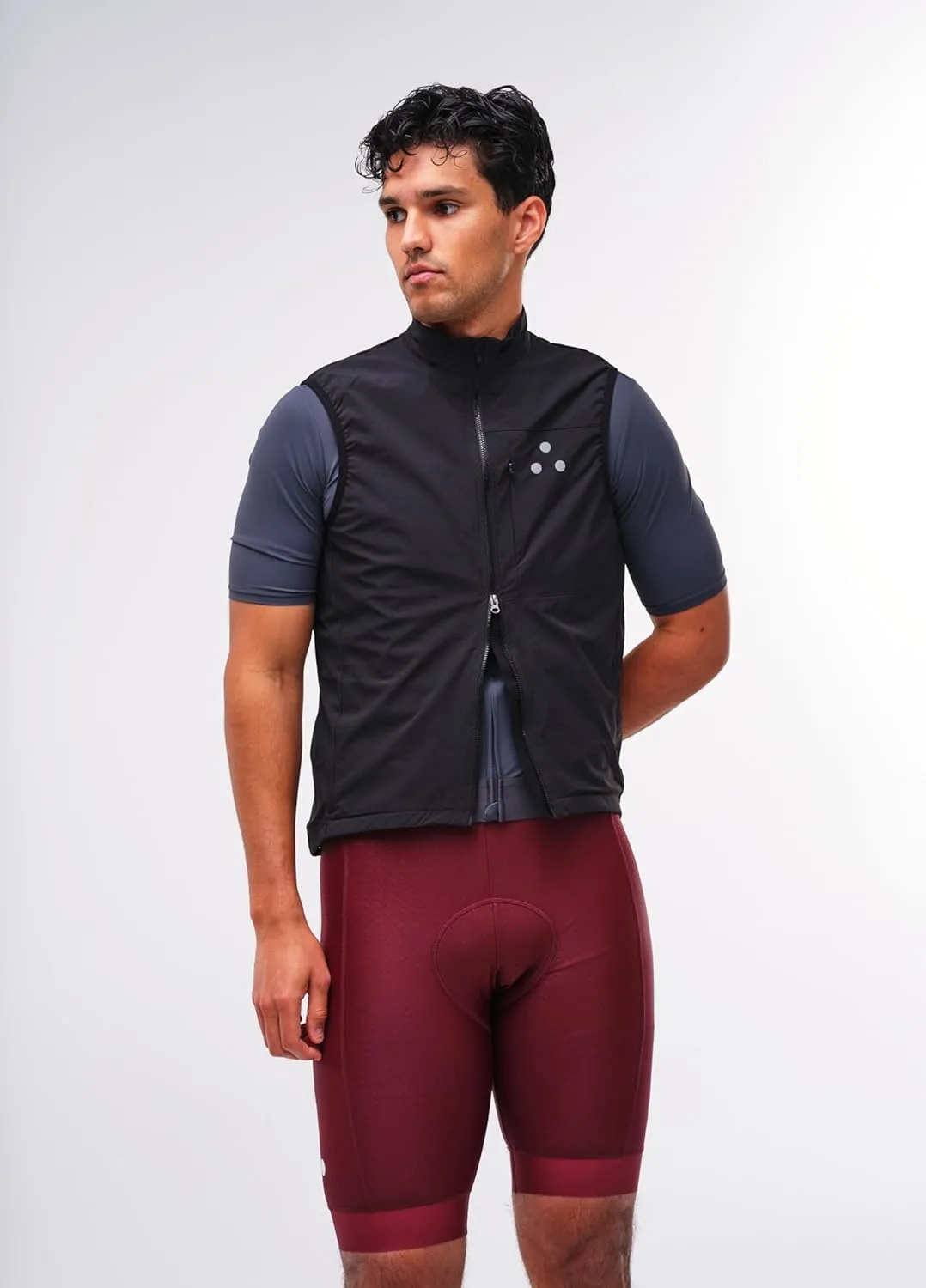 DRS | Spring Cycling Vest (Back Pockets) - New York Brand, Reflective Windbreaker Gilet, Water-Resistant Vest for Biking