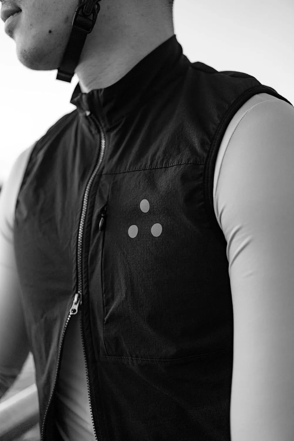 DRS | Spring Cycling Vest (Back Pockets) - New York Brand, Reflective Windbreaker Gilet, Water-Resistant Vest for Biking