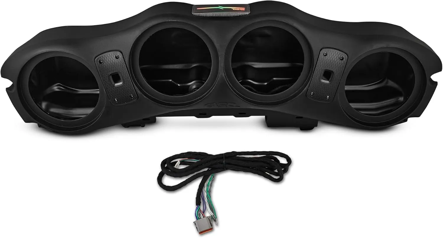 DS18 JL24-SBAR/BK Overhead Sound Bar Compatible with Jeep JL/JLU/JT 2024, Fits 4 X 8 Speakers, Plug & Play OFC Wire Harness Included, OEM Fit
