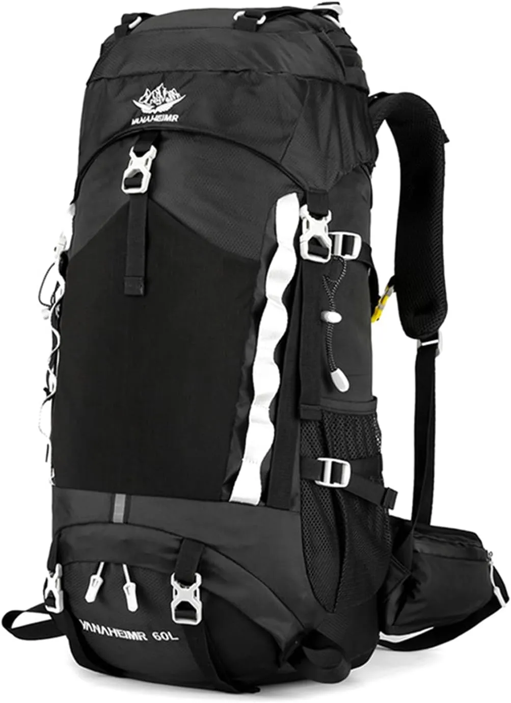 Durable Outdoor Hiking Camping Backpack 60L Capacity Mountaineering Sports Rucksack for Women and Men