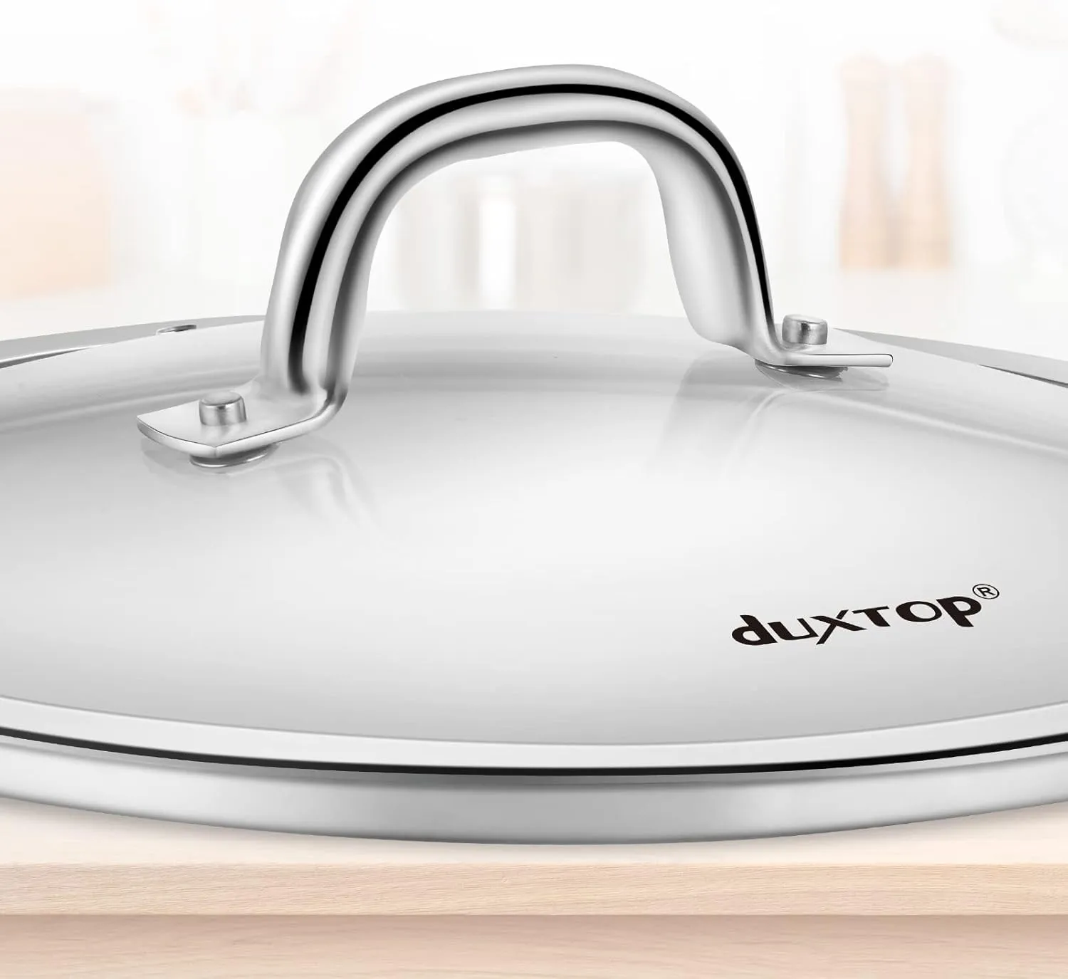 Duxtop Cookware Glass Replacement Lid (Exterior Diameter: 6-3/4inch, Interior Diameter: 6-1/4inch)