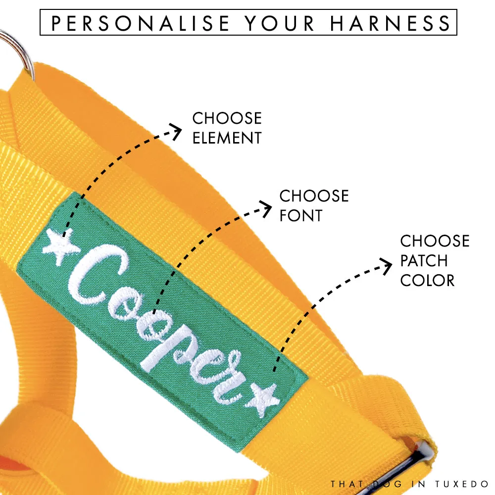 Easy Walk Step-In Name Harness - Yellow
