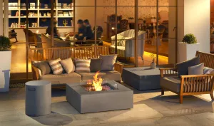 EcoSmart Fire Base 40 Fire Pit Table with Bioethanol Sustainable Fuel