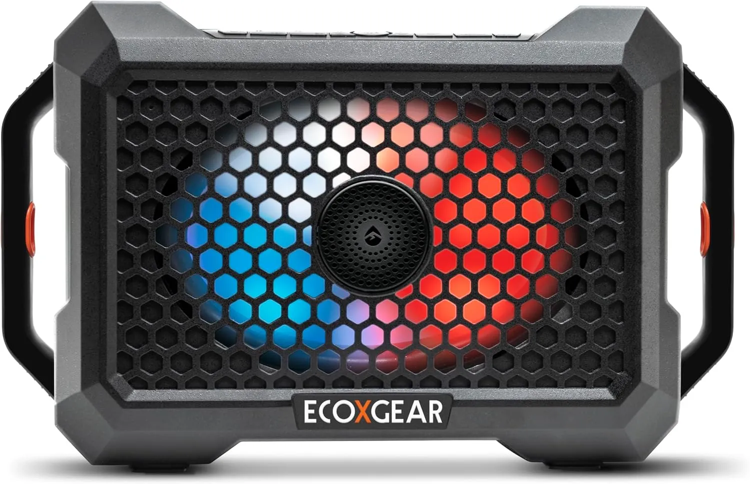 ECOXGEAR Defender: Outdoor Portable Bluetooth Speaker, 121dB Massive Sound, Waterproof and Drop Proof, with LED Party Lights, Pair up to 100, 25  Hours Playtime (Black Oak)