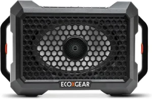 ECOXGEAR Defender: Outdoor Portable Bluetooth Speaker, 121dB Massive Sound, Waterproof and Drop Proof, with LED Party Lights, Pair up to 100, 25  Hours Playtime (Black Oak)