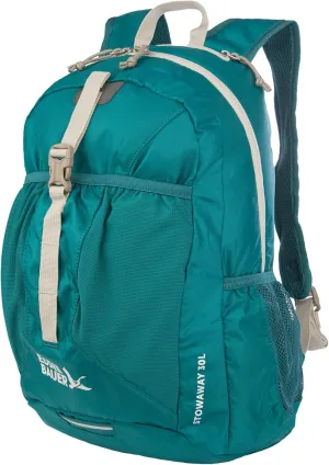 Eddie Bauer Stowaway Packable Backpack-Made from Ripstop Polyester, Deep Sea, 30L