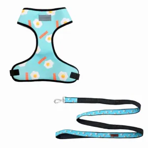 Eggs N' Bacon Vest Harness   Leash Set