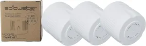 Epic Water Filters REPLACEMENT FILTER/Compatible with Epic Pure Water Pitcher/Removes Fluoride, Lead, Forever Chemicals, Heavy Metals, Chemicals, Industrial Pollutants/Filters 150 Gallons (3)