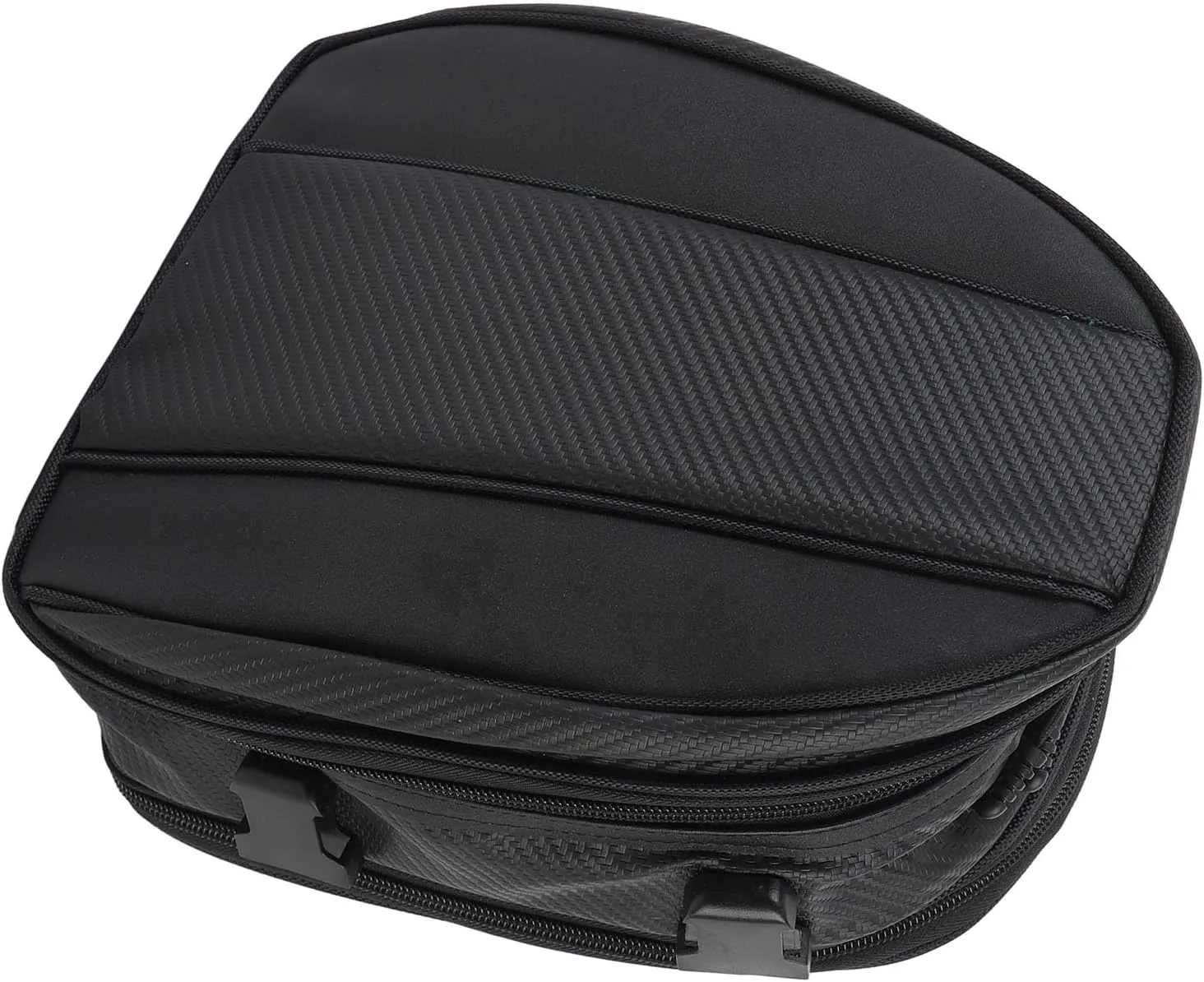 Estink Motorcycle Tail Bag, Expandable 7.5L to 10L Waterproofing Stylish Travel Luggage Bag with Rain Cover and Reflective Stripes for Handbag Backpack
