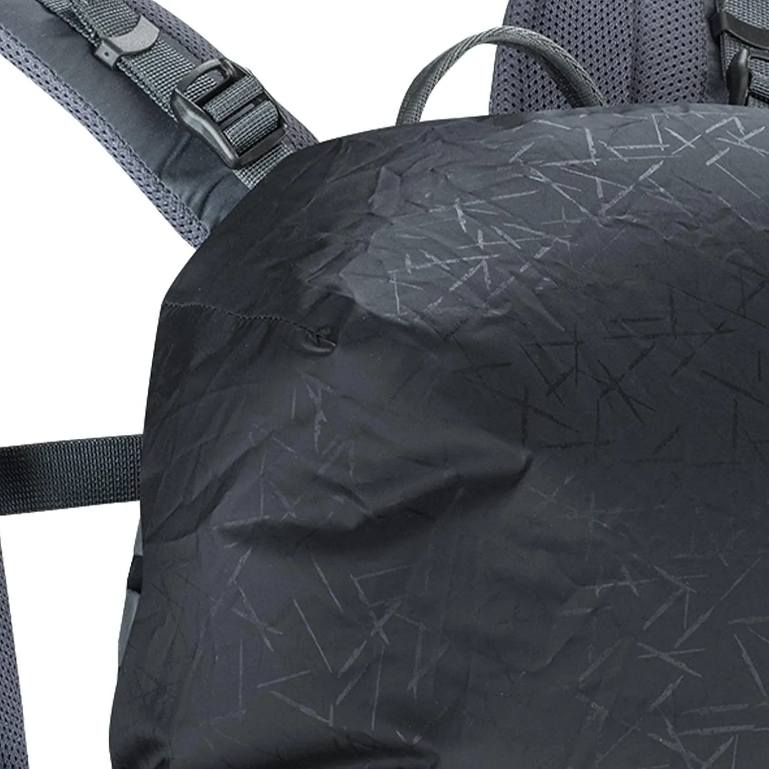EVOC RAINCOVER Sleeve Backpack Rain Cover for Outdoor Adventures, Waterproof Backpack Protective Cover (Flexible Size Adjustment with Drawstring, Reflective Print, Medium, Large)