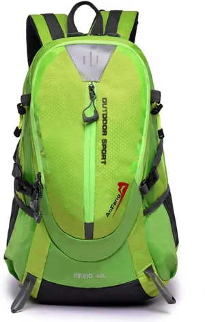 Eysee 40L Backpack Nylon Camping Hiking Backpack Trekking Backpack Rucksack for Men and Women, Green, 大号