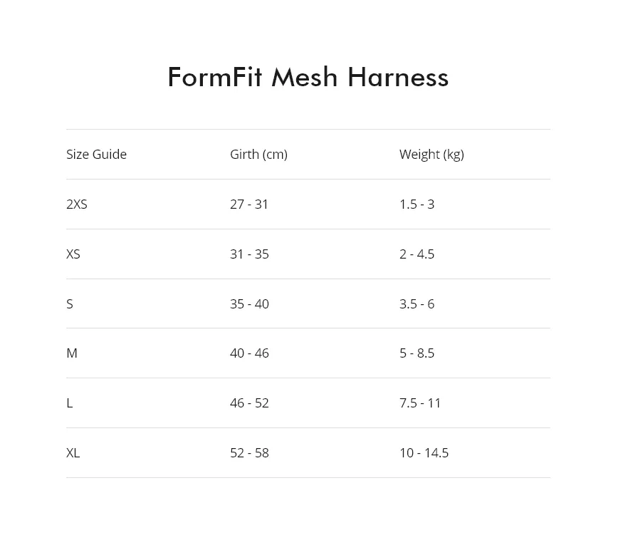EzyDog FormFit Mesh Harness Purple