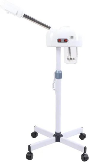 Facial Steamer with Adjustable Height, Water Cup, Wheels, Purify Skin, Promote, 1000ml Capacity for Skin Care, Beauty Machine