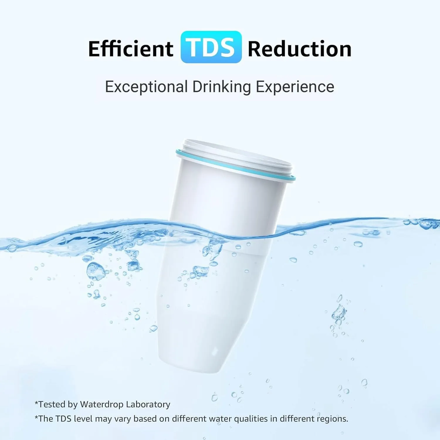 Filterlogic Water Filters, Reduce TDS, Compatible with Water Pitcher and Dispenser, NSF/ANSI 42&372 Certified, Reduce Chlorine, and More (Pack of 2)