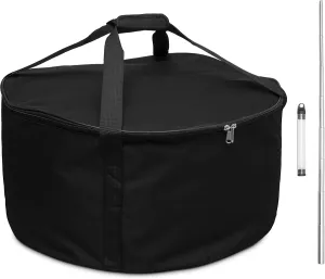 Fire Pit Bag – Propane Fire Pit Carrying Case Fits 21" Fire Pit, Compatible with Outland Firebowl 863 864 893 870 823 - Complete with Collapsible Fire Blower