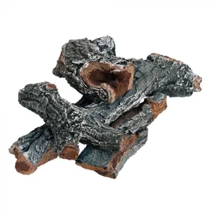 Firegear Linear Fire Table New Oak 5-Piece Refractory Log Set